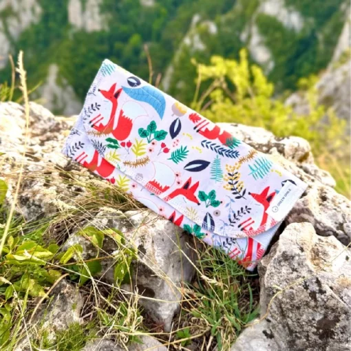 Svačinová kapsa dvojrohlík Malé lišky